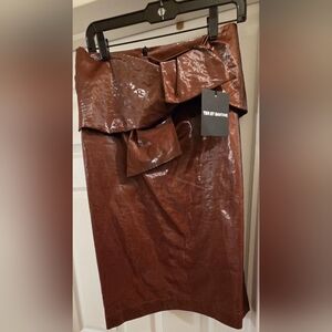 Ter Et Bantine - Luxurious, Liquidy, Chocolate Brown Skirt